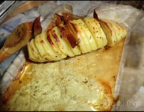 Éventails de pommes de terre au laurier