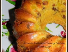 Savarin butternut, orange, raisins