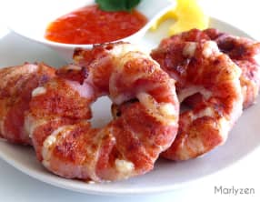 Anneaux d'oignon ananas mozza bacon