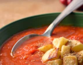 Velouté de Poivrons rouge, Tomates et Epices