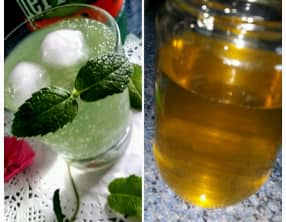 Sirop de menthe maison