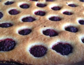 Tarte amandine aux framboises