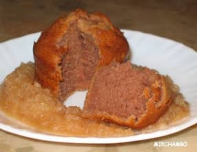 Moelleux aux marrons, Coulis de poires