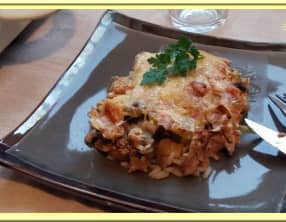 Gratin de ratatouille au thon