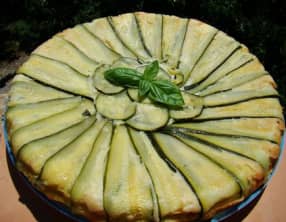 Tatin de courgettes