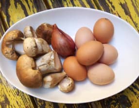 Omelette aux cèpes