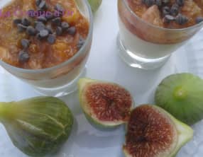 Panna cotta au coulis de figues