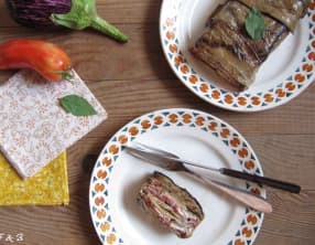 Mille feuille d'aubergines