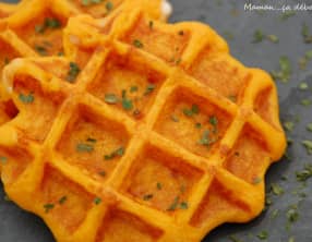 Gaufre à la purée de carotte