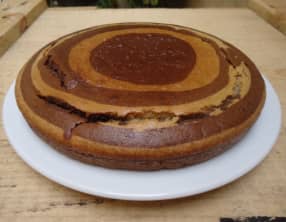 Gâteau yaourt vanille et chocolat