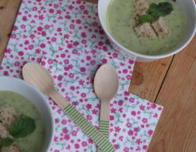 Velouté de courgettes à la noix de coco