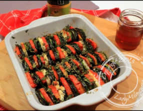 Tian de légumes du soleil au chèvre et miel