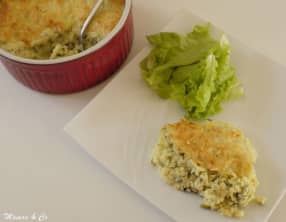 Gratin de courgettes et pommes de terre à la ricotta