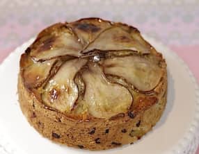 Gâteau aux poires noisettes et chocolat