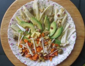 Salade aux couleurs d'automne sans cuisson