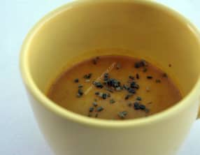 Potage courgette, carotte, céleri, poireaux, kiri