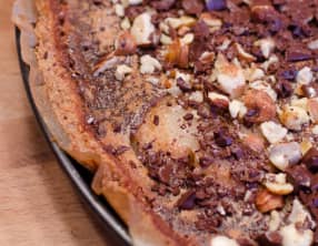 Tarte aux poires et au praliné noisette