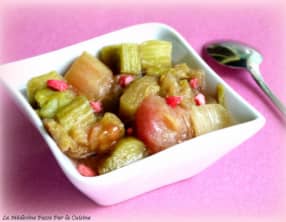 Compote de rhubarbe maison basse température