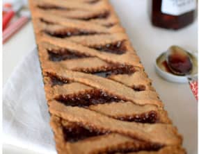 Tarte de linz à la fraise
