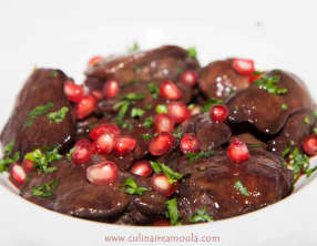 Foie de poulet à la mélasse de grenade