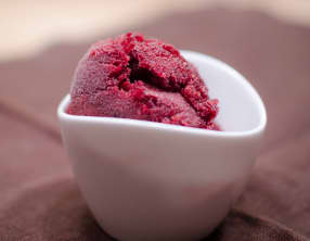 Sorbet aux mûres et au citron vert