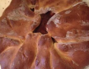 Tarte briochée poire chocolat