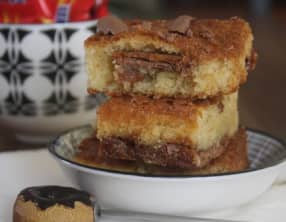 Blondie Chocolat blanc et Daims