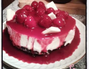 No bake Cheesecake au chocolat blanc et biscuits Oreo