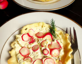 Tartelettes au Fromage et aux Radis
