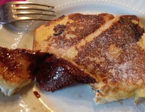 Pain perdu chocolat banane