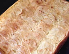 Tarte fine aux pommes et aux zestes de citron