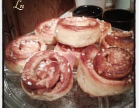 Kanelbullar, brioches roulées à la cannelle