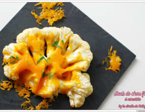 Steak de chou-fleur à la mimolette