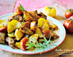 Sauté porc mariné au citron et romarin à la plancha