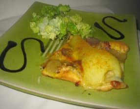 Feuilleté poire et fourme de montbrison