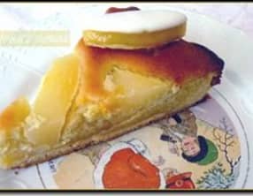 Tarte aux calissons et aux poires