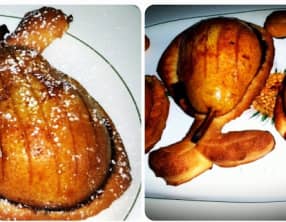 Poires caramélisées au four