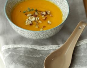 Velouté de patates douces à l’amande