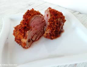 Filet mignon de porc en croûte de pain d'épices