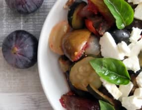 Salade tiède aux légumes d’été et aux figues