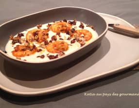 Velouté de chou-fleur et gambas tandoori