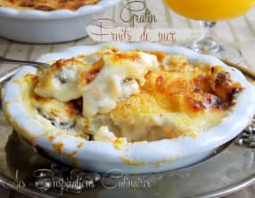 Gratin aux fruits de mer et pommes de terre