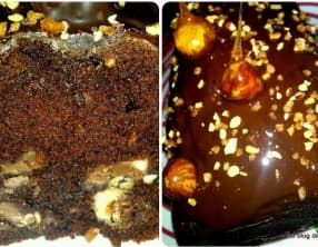 Cake chocolat praliné aux noisettes