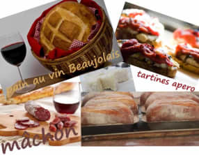 Pain au Beaujolais et à l'huile de noisettes