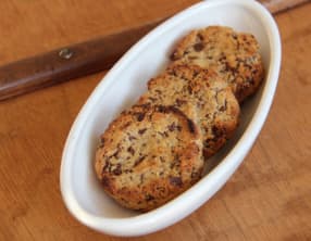 Sablés avoine et chocolat