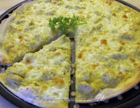 Pizza poulet-curry de Nico