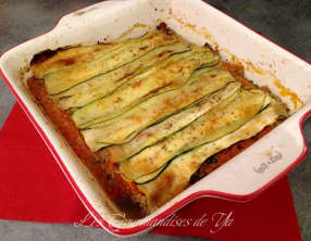 Lasagnes de courgettes et veau