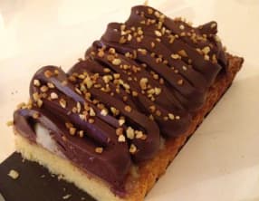 Tarte Amandine : poire, chocolat et marron