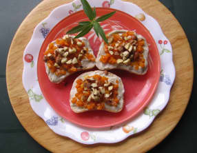 Tartines à la courge muscade