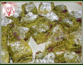 Gâteau japonais au thé matcha